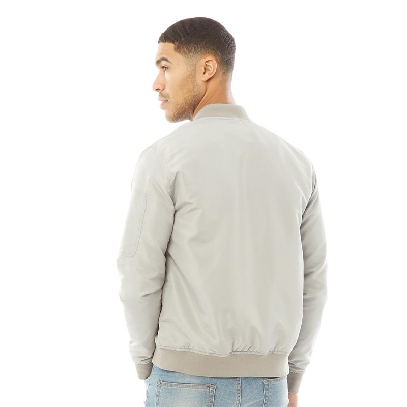 Mens Bomber Jacket Ghost Grey - Image 2