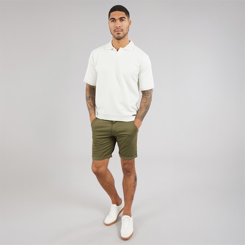 Mens JJ Base Chino Shorts Olive Night - Image 3