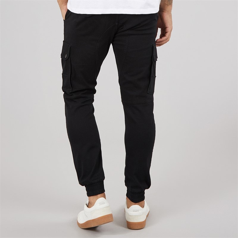 Mens Paul Warner AKM 111 Cargo Pants Black - Image 2