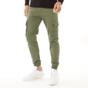 Mens Paul Warner AKM 111 Cargo Pants Olive Night