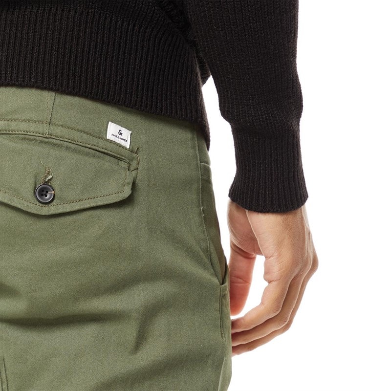 Mens Paul Warner AKM 111 Cargo Pants Olive Night - Image 3