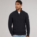 Mens Shane Knit Jumper Navy Blazer