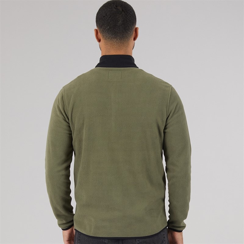Mens Flame Half Zip Fleece Dusty Olive - Image 2