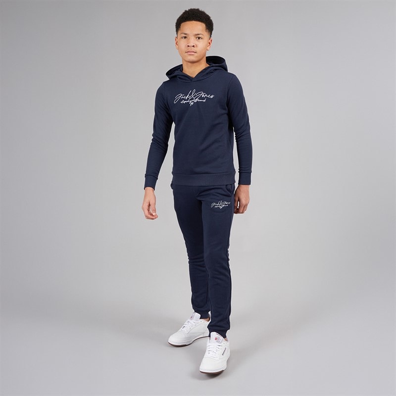 Boys Scripted Tracksuit Navy Blazer - Image 4