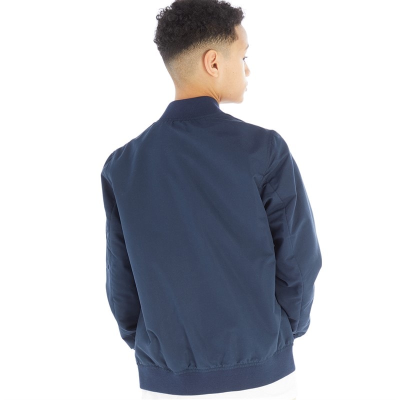 JACK & JONES Boys Mash Bomber Navy Blazer - Image 2