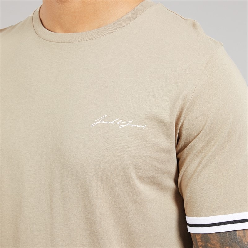 Mens Jaxon T-Shirt And Shorts Set Crockery - Image 5