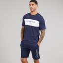 Mens Chester T-Shirt And Shorts Set Navy Blazer