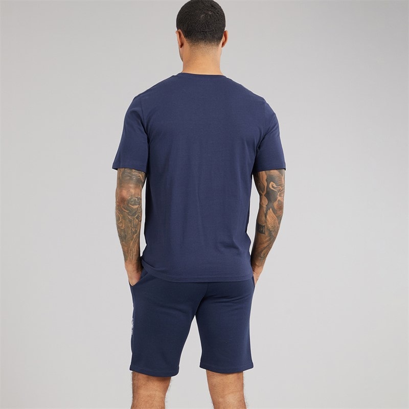 Mens Chester T-Shirt And Shorts Set Navy Blazer - Image 2