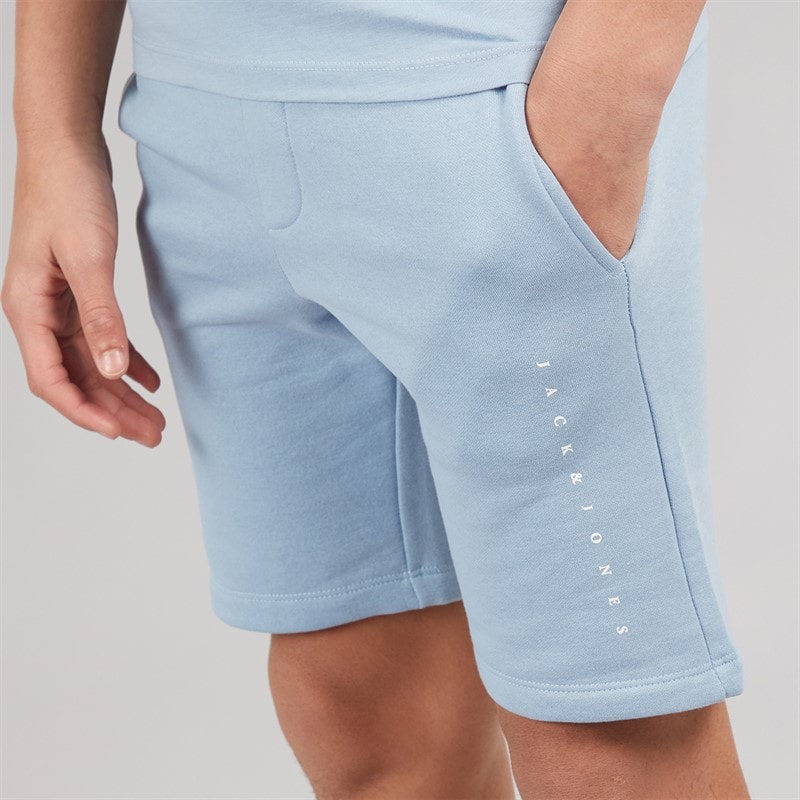 Boys Font T-Shirt And Shorts Set Ashley Blue - Image 5