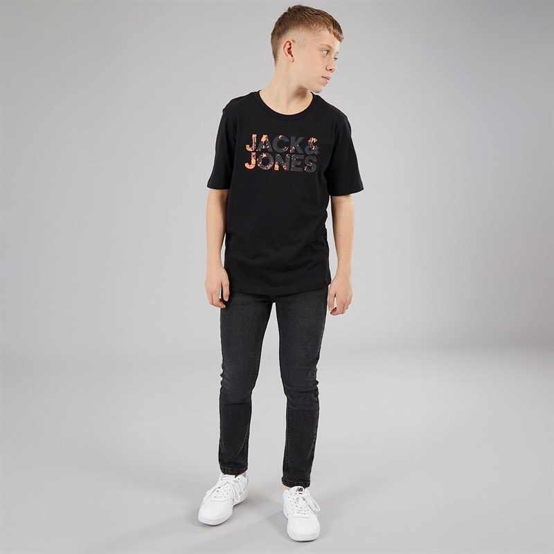 Boys Splash Corp Logo T-Shirt Black - Image 3