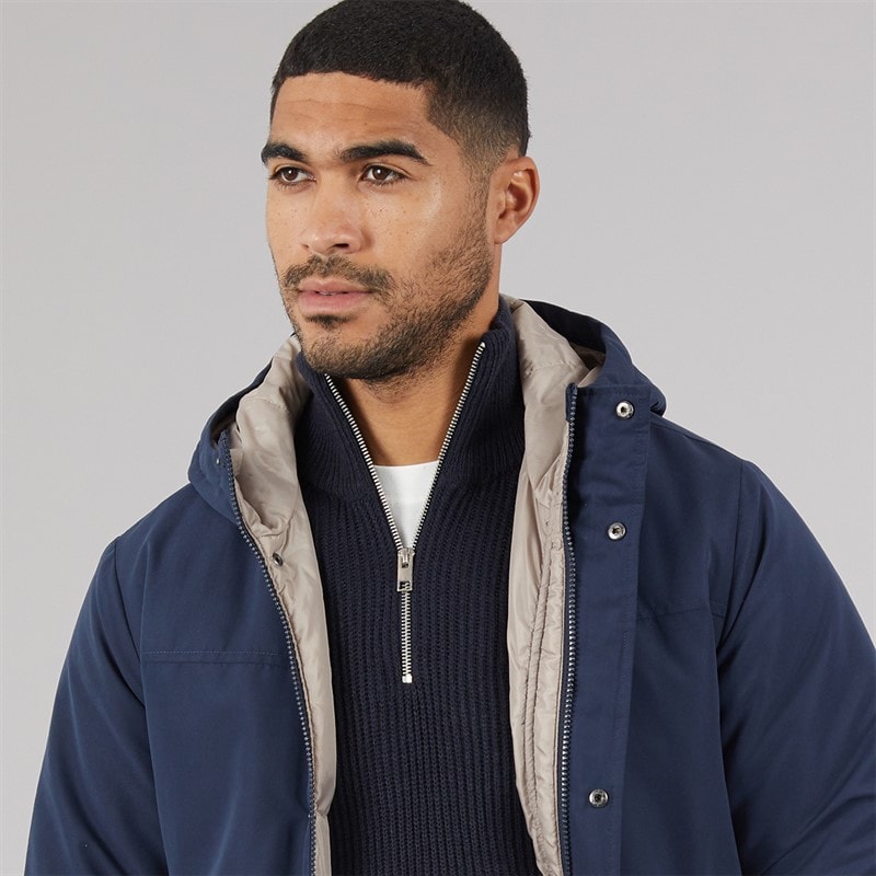 Mens Kyle Parka Navy Blazer - Image 3