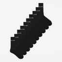 Boys Ten Pack Regen Tennis Socks Black