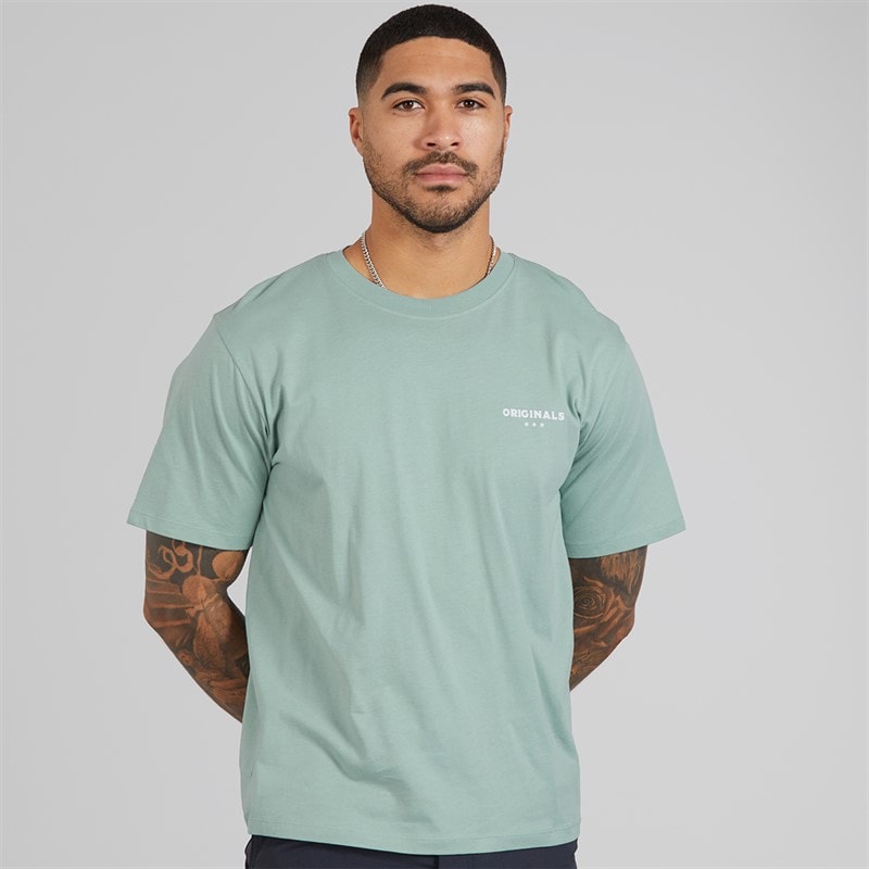 Mens Mykonos Back T-Shirt Gray Mist - Image 2
