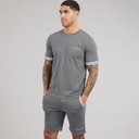 Mens Jaxon T-Shirt And Shorts Set Castlerock