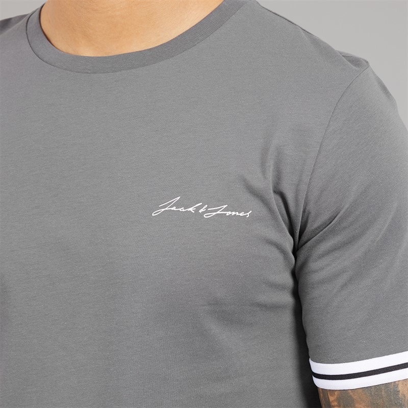 Mens Jaxon T-Shirt And Shorts Set Castlerock - Image 3