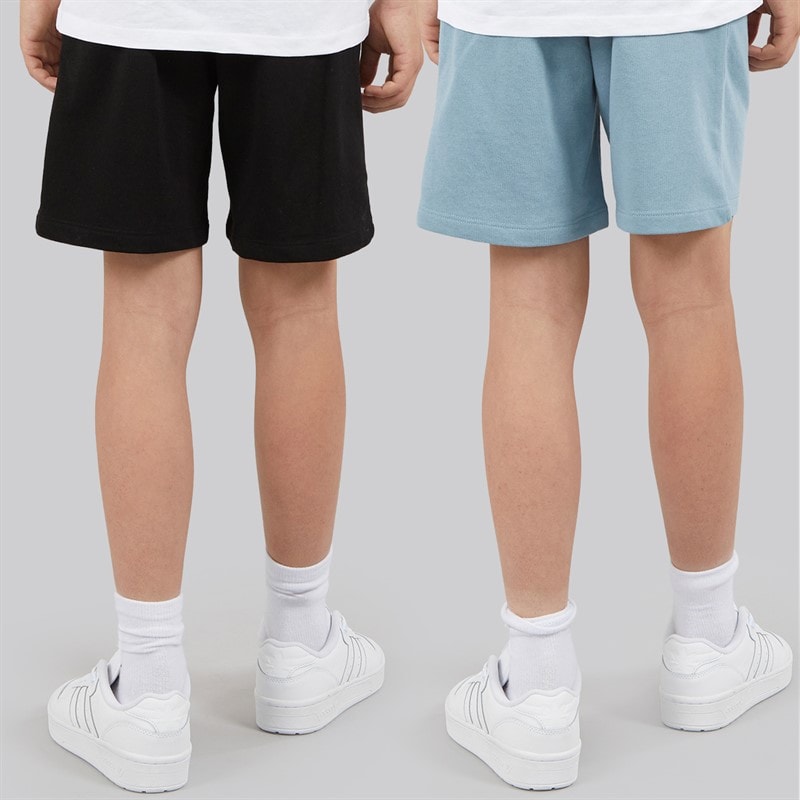 Boys Two Pack Theo Sweat Shorts Black - Image 2
