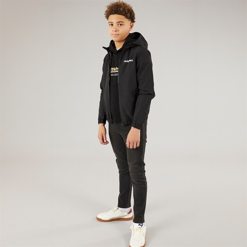 Boys Mash Bomber Jacket Black - Image 3