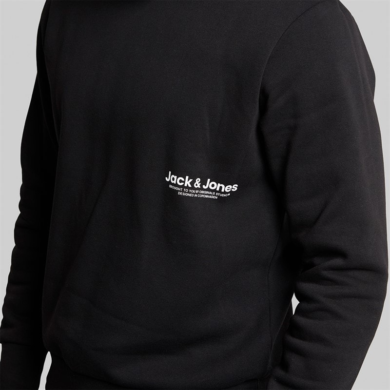 Mens Vesterbro Side Sweatshirt Black/White - Image 3