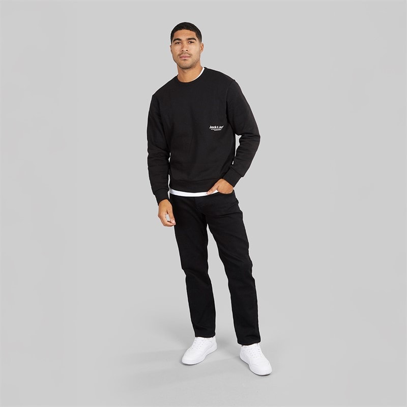 Mens Vesterbro Side Sweatshirt Black/White - Image 4