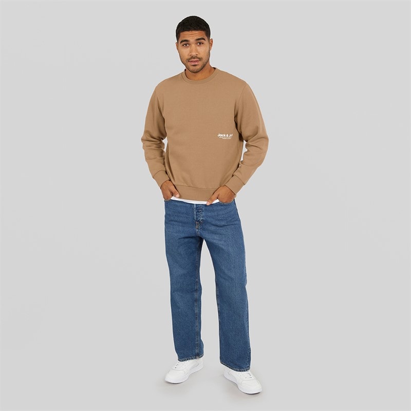 Mens Vesterbro Side Sweatshirt Silver Mink/White - Image 3