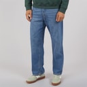Mens Alex SQ 704 Baggy Fit Jeans Mid Blue