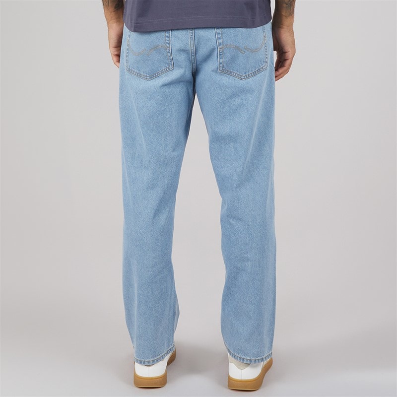 Mens Alex SQ 704 Baggy Fit Jeans Light Blue - Image 2