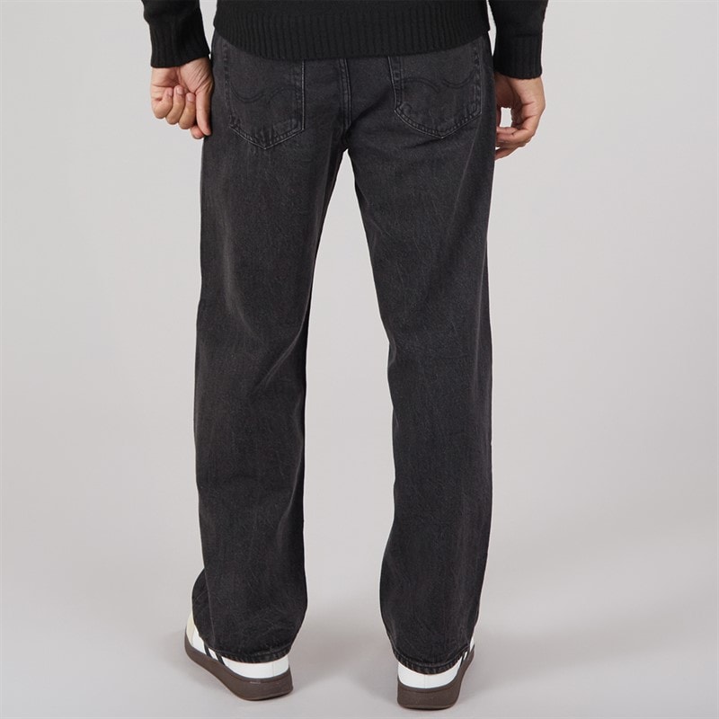 Mens Alex SQ 704 Baggy Fit Jeans Black Wash - Image 2
