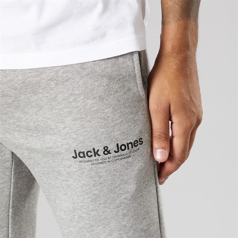 Mens Vesterbro Open Hem Joggers Light Grey Marl/Black - Image 3