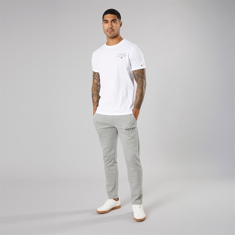 Mens Vesterbro Open Hem Joggers Light Grey Marl/Black - Image 4