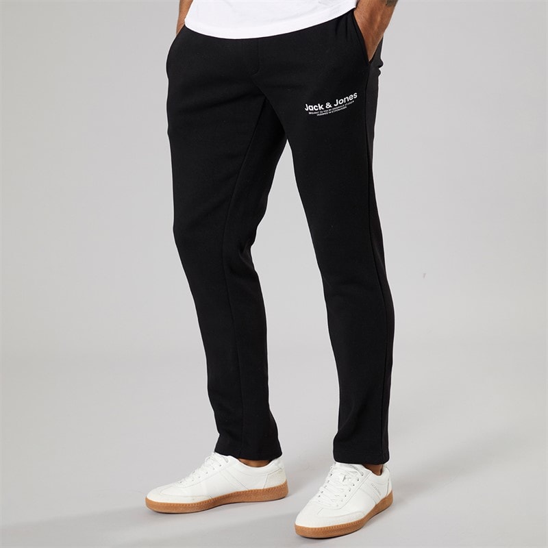 Mens Vesterbro Open Hem Joggers Black/White - Image 1