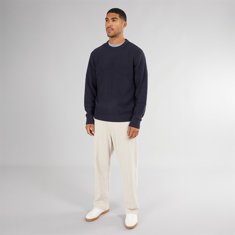 Mens Rice Knit Jumper Navy Blazer - Image 3