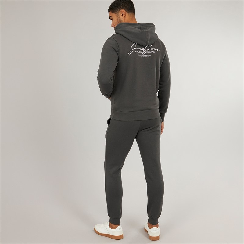 Mens Cover Script Tracksuit Asphalt - Image 2