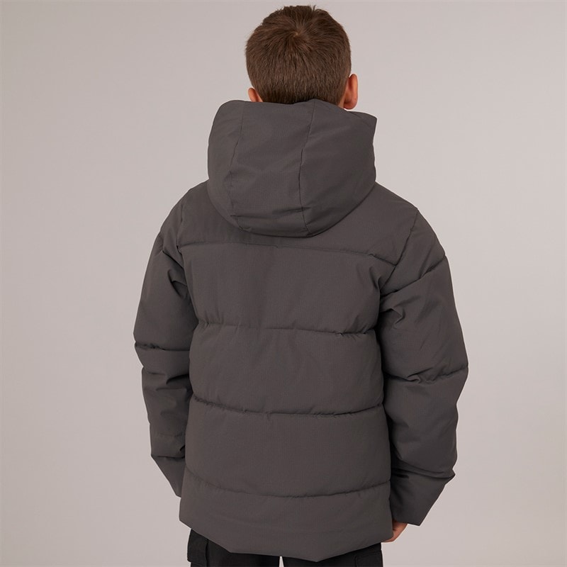 Boys Brady Puffer Jacket Asphalt - Image 2