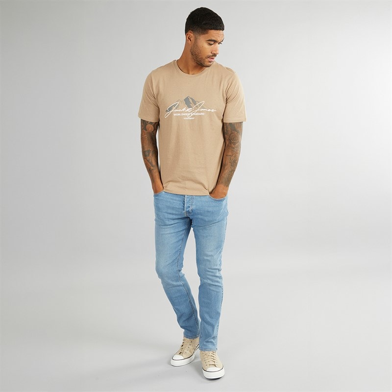Mens Glenn 334 Slim Fit Jeans Blue Denim - Image 4
