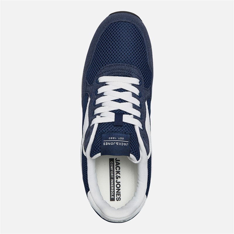 Mens Siwindon Combo Trainers Navy - Image 4