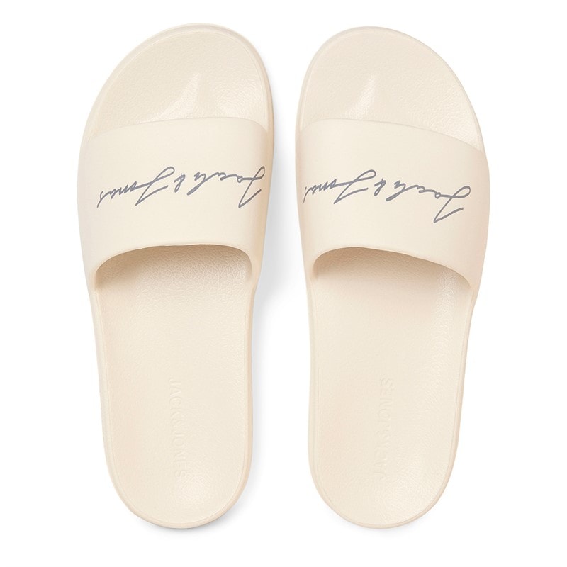 Mens Gary Moulded Sliders Moonbeam - Image 3