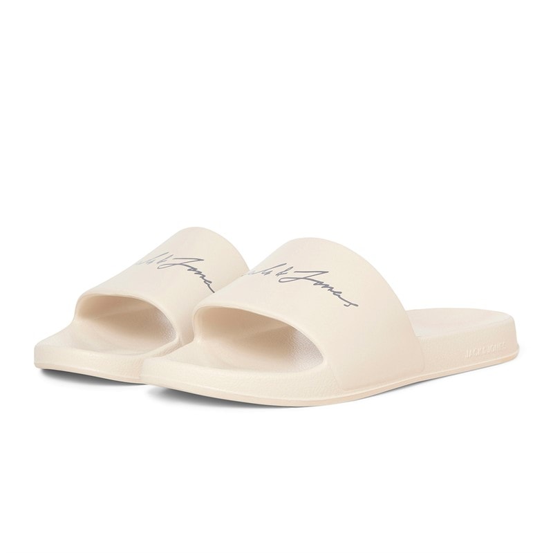 Mens Gary Moulded Sliders Moonbeam - Image 4