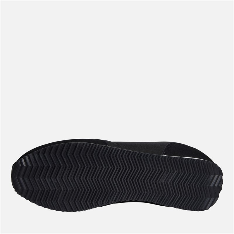 Mens Retro Runner Trainers Black - Image 2