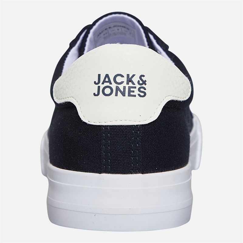 Mens Basic Canvas Trainers Navy Blazer - Image 3