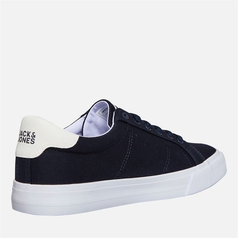 Mens Basic Canvas Trainers Navy Blazer - Image 5