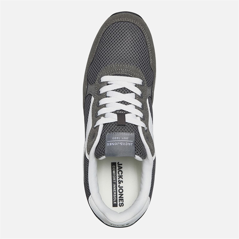 Mens Siwindon Combo Trainers Grey - Image 4