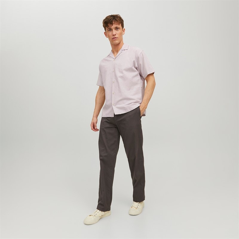 Mens Summer Resort Short Sleeve Shirt Crockery - Image 4