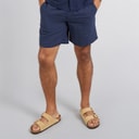 Mens Jaiden Linen Blend Shorts Navy Blazer