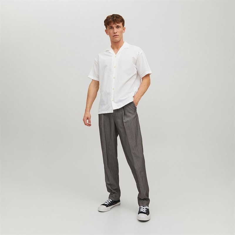 Mens Summer Resort Short Sleeve Shirt White - Image 4