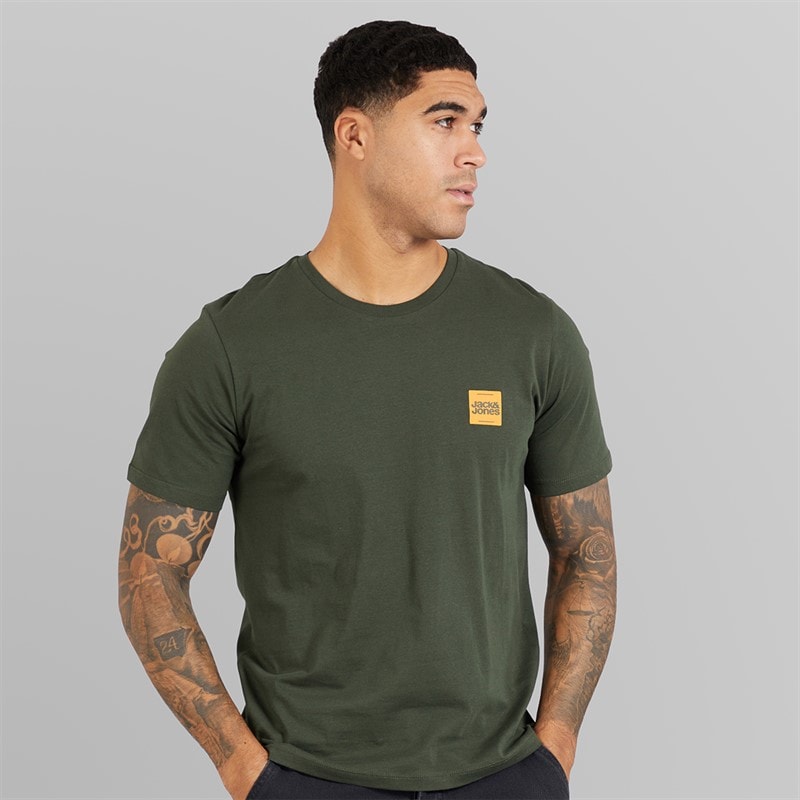 Mens Brandy Five Pack T-Shirts Black/White/Duffle Bag/Navy Blazer/Glazier Grey - Image 2