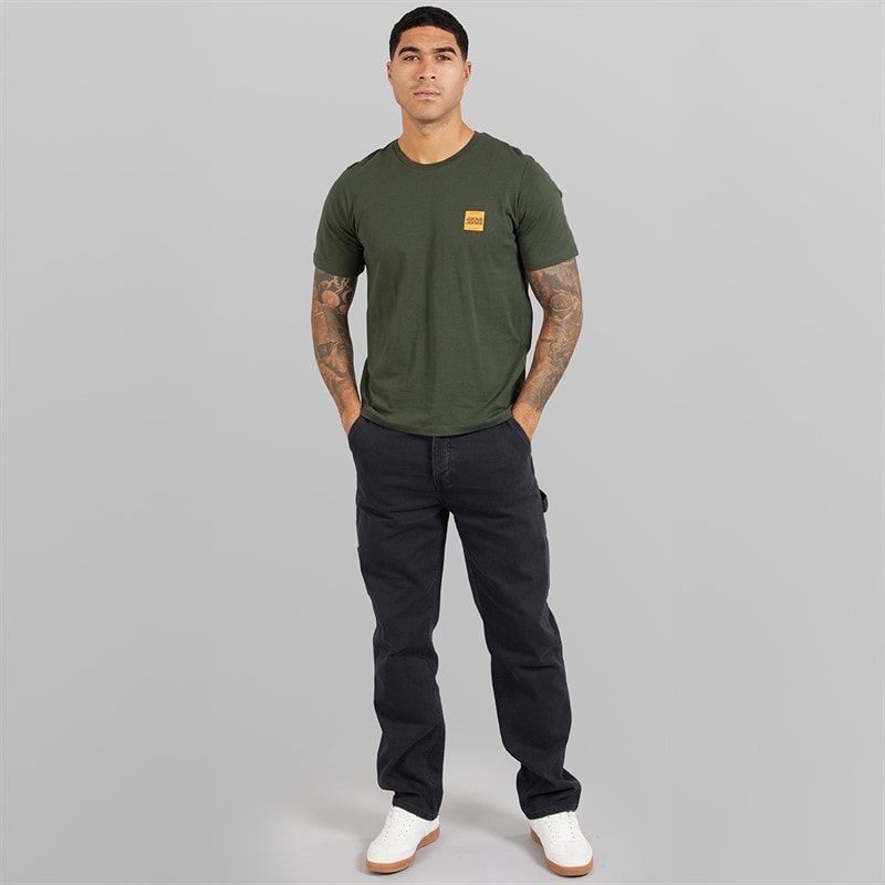 Mens Brandy Five Pack T-Shirts Black/White/Duffle Bag/Navy Blazer/Glazier Grey - Image 4