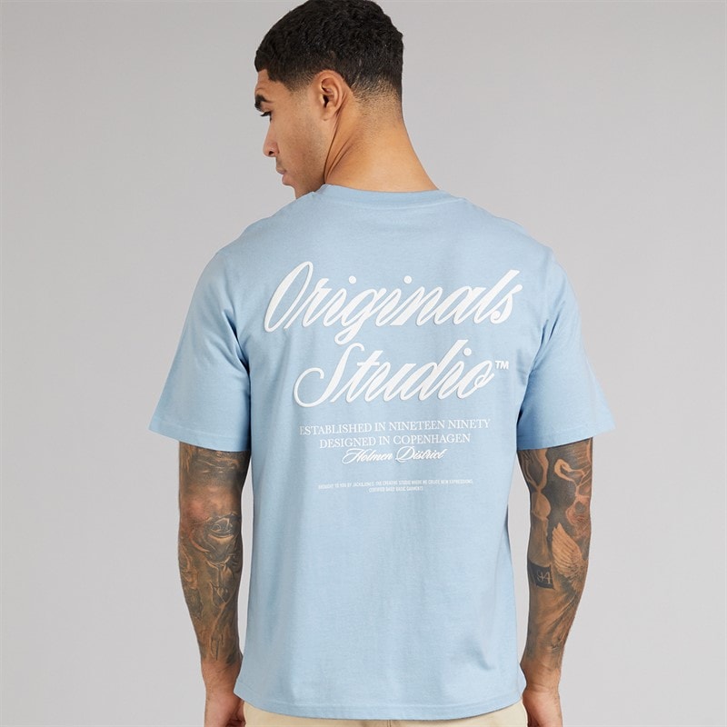 Mens Norrebro Typo T-Shirt Skyway - Image 2