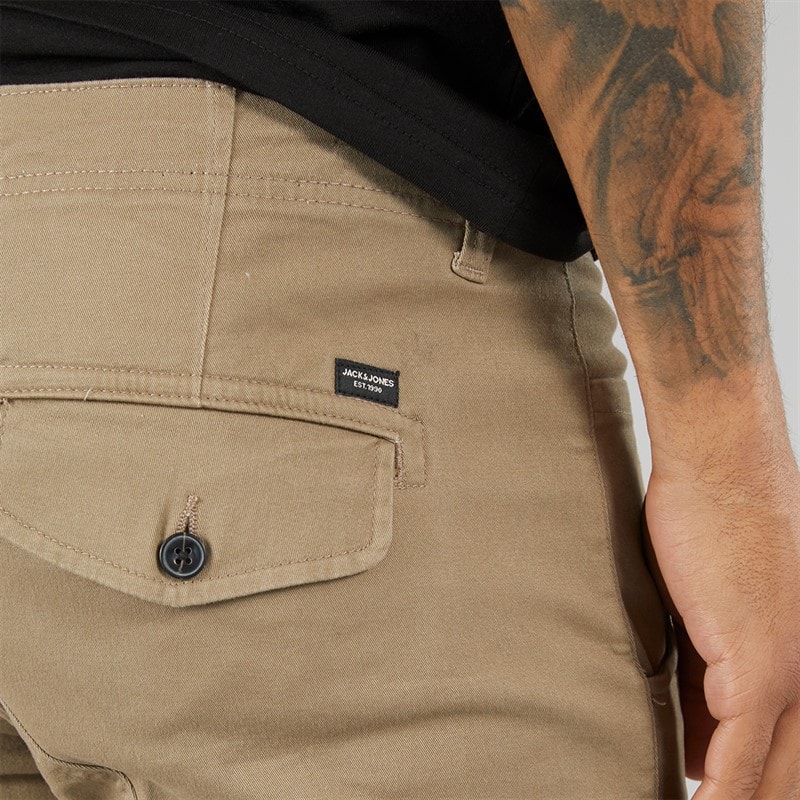 Mens Paul Warner AKM 111 Cargo Pants Brown - Image 3