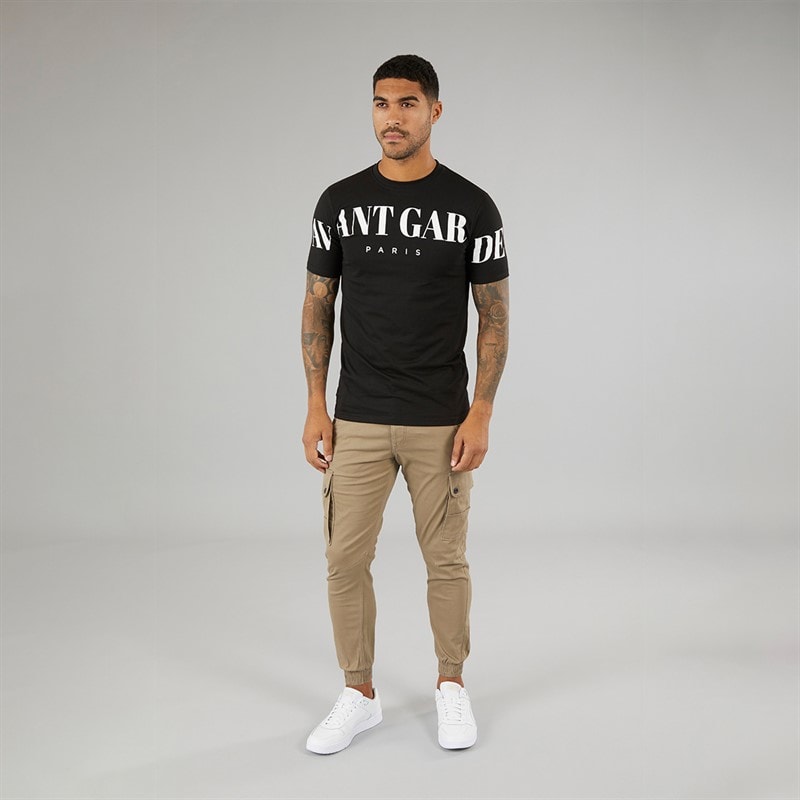 Mens Paul Warner AKM 111 Cargo Pants Brown - Image 4