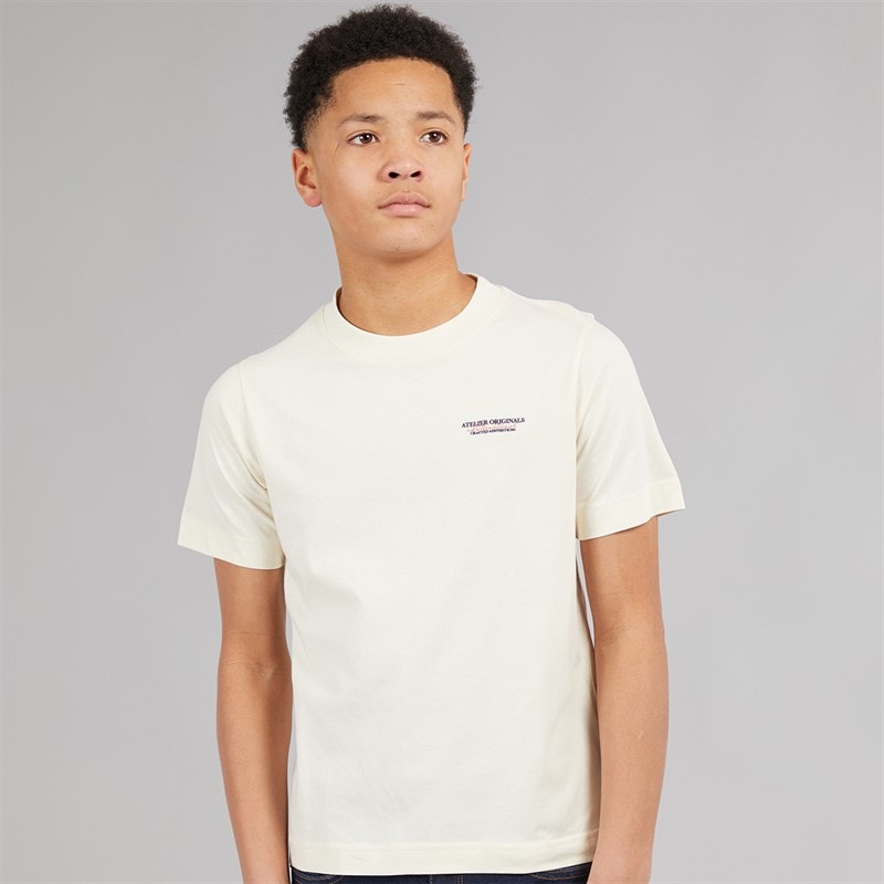 Boys Islington T-Shirt Antique White - Image 2